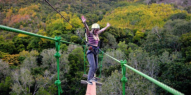 Ziplining nepalese bridge lavilleon adventure park (6)